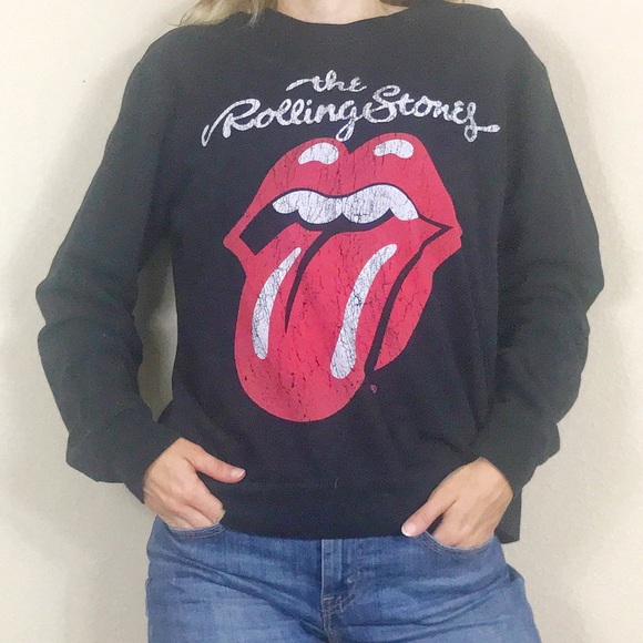 Bravado Tops - Bravado Rolling Stones Band  Black Sweater…